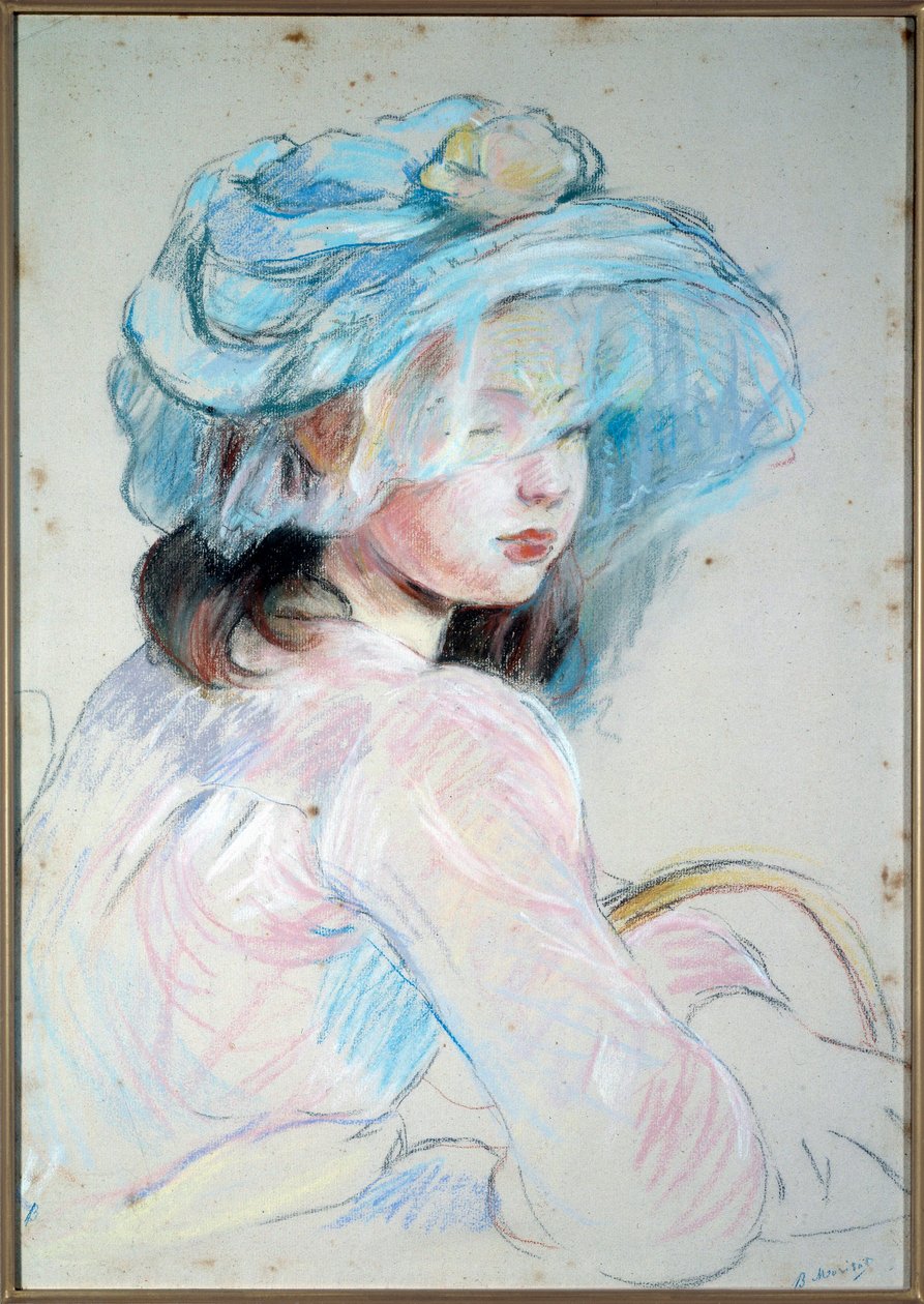 sepet ile küçük kız by Berthe Morisot