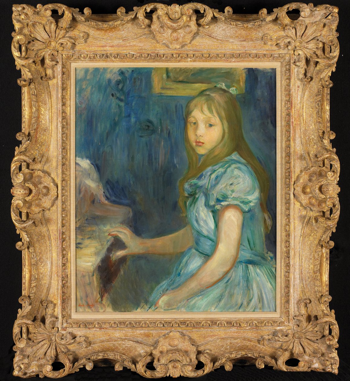 Lucie Léon Piyanoda by Berthe Morisot