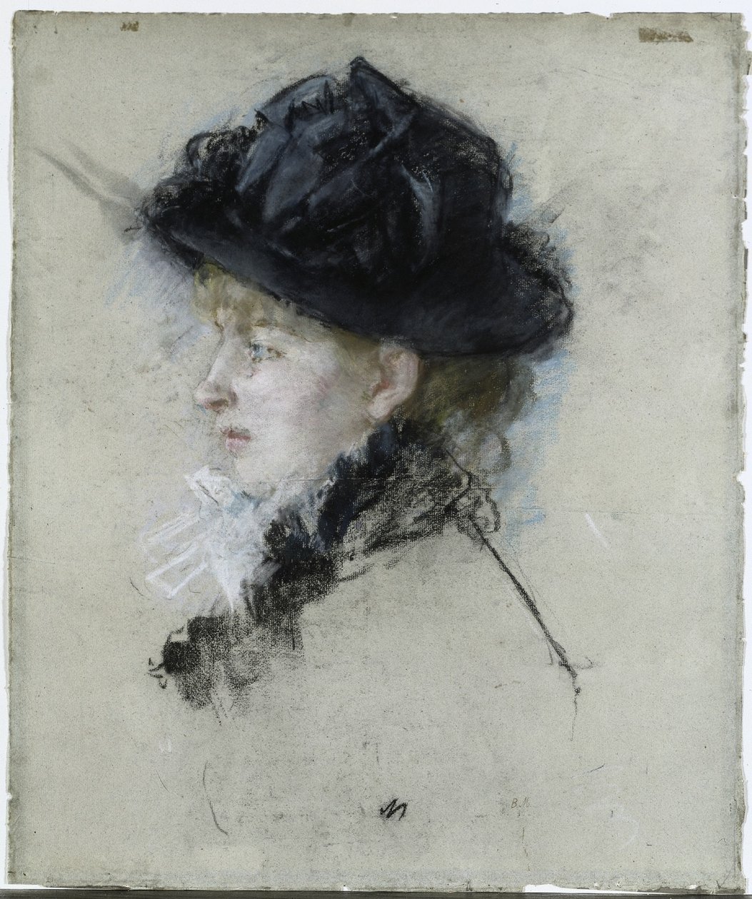 Mll. Louise Riesener, 1888. by Berthe Morisot