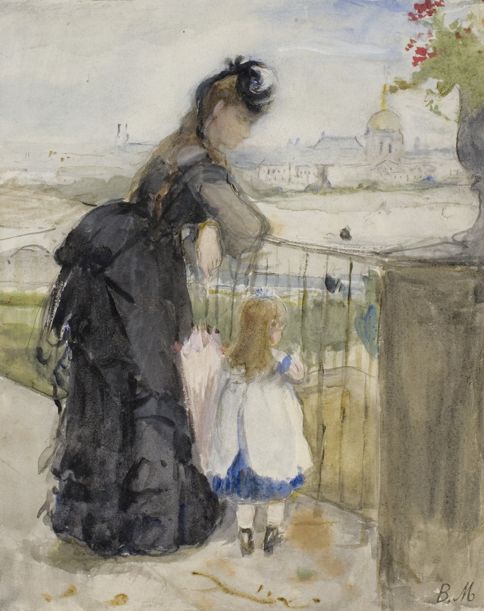 Balkonda, 1871-72 by Berthe Morisot
