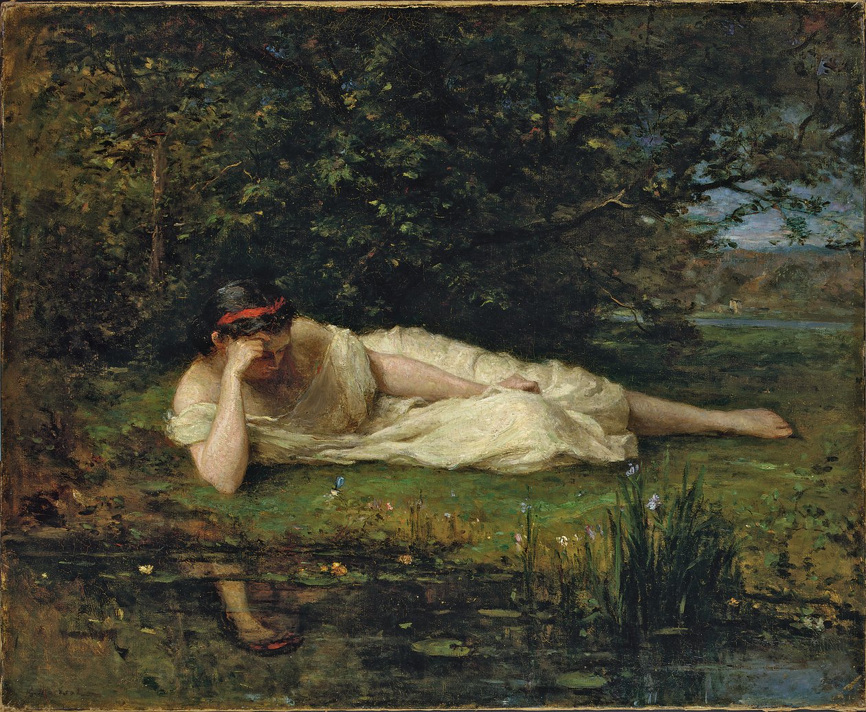 Su kenarında çalışma, 1864 by Berthe Morisot