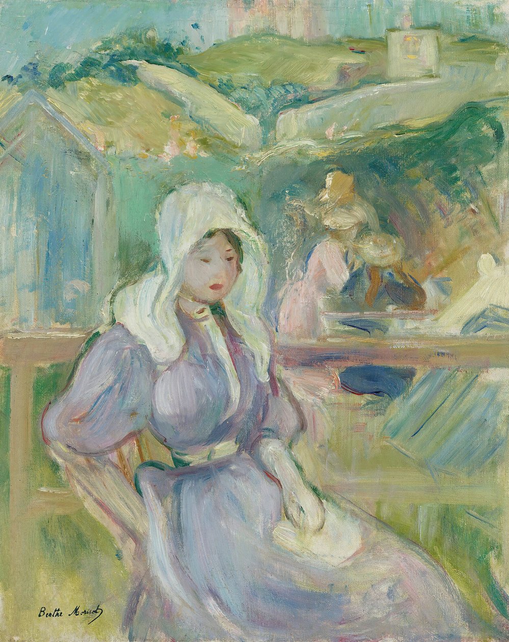 Portrieux Sahilinde, 1894. by Berthe Morisot