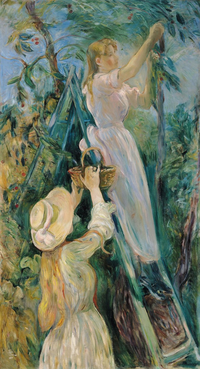 Kiraz Toplayıcıları Le Cerisier, 1891 by Berthe Morisot