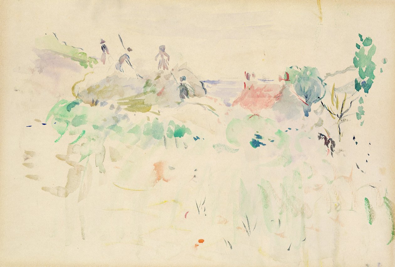 ಜರ್ಸಿಯಲ್ಲಿನ ಹೇಸ್ಟಾಕ್ಸ್, 1886 ಟರ್ಕ್ by Berthe Morisot