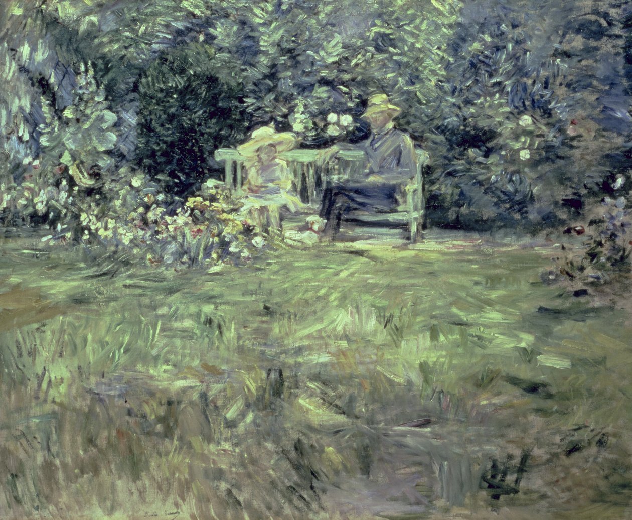 Bahçedeki Ders, 1886 by Berthe Morisot