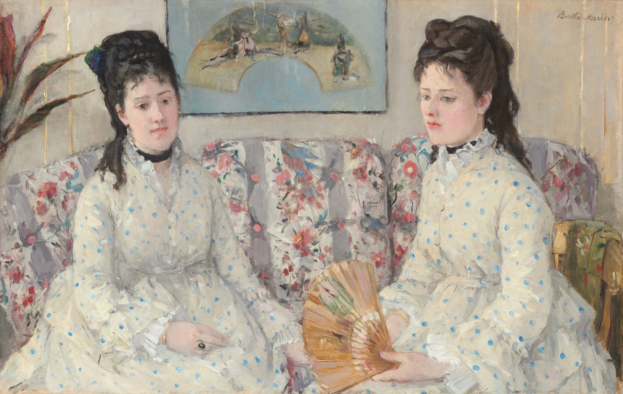 Kızkardeşler, 1869. by Berthe Morisot