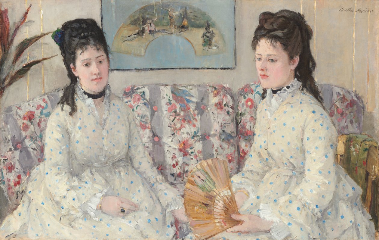 Kızkardeşler, 1869 by Berthe Morisot