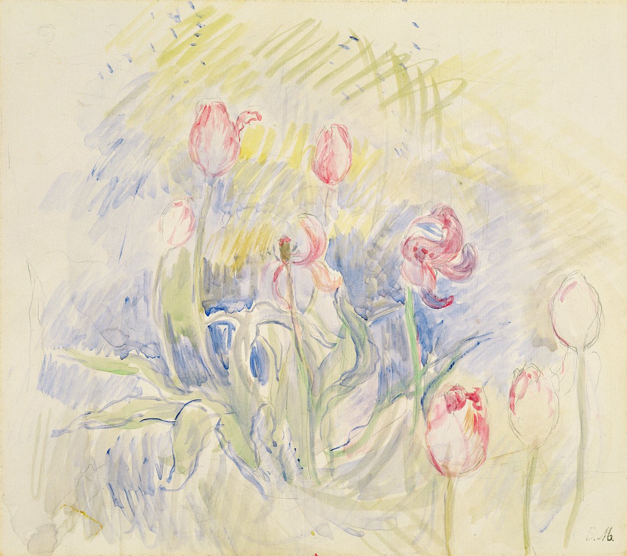 Laleler, 1890 by Berthe Morisot