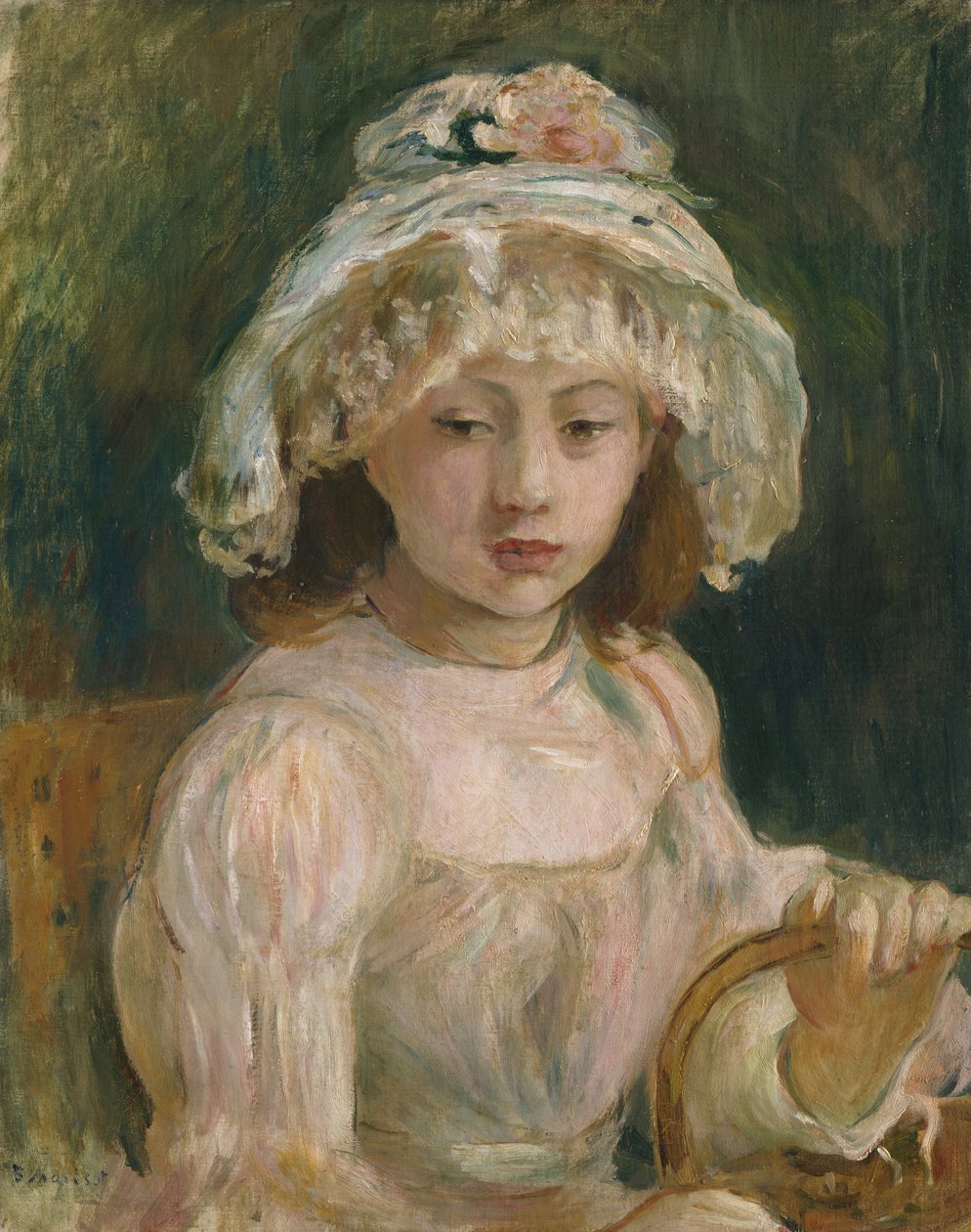 Şapkalı Genç Kız, 1892. by Berthe Morisot