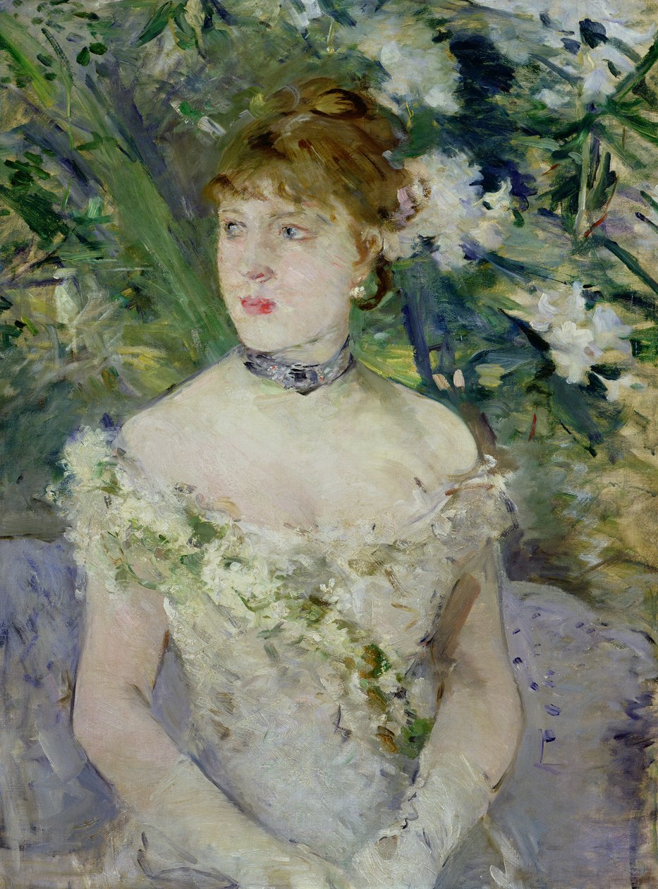 Balo elbiseli genç kız by Berthe Morisot