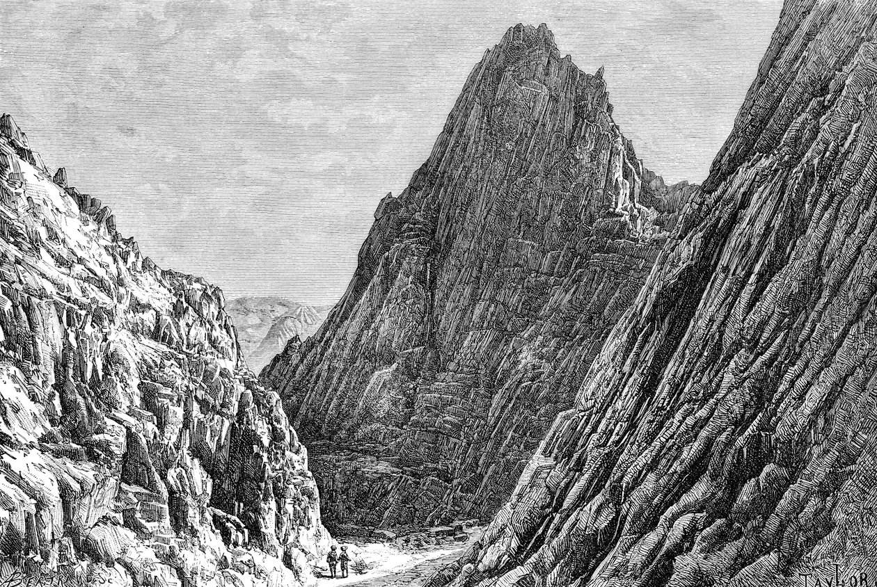 Lataband Geçidi, Afganistan, 1895. by Auguste Bertrand