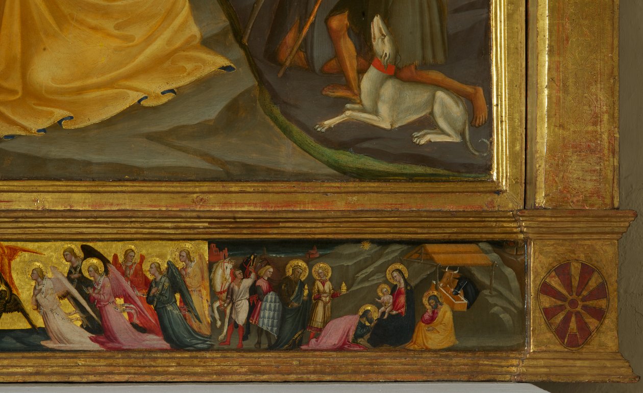 Detail from Nativity (tempera on wood) by Bicci di Lorenzo