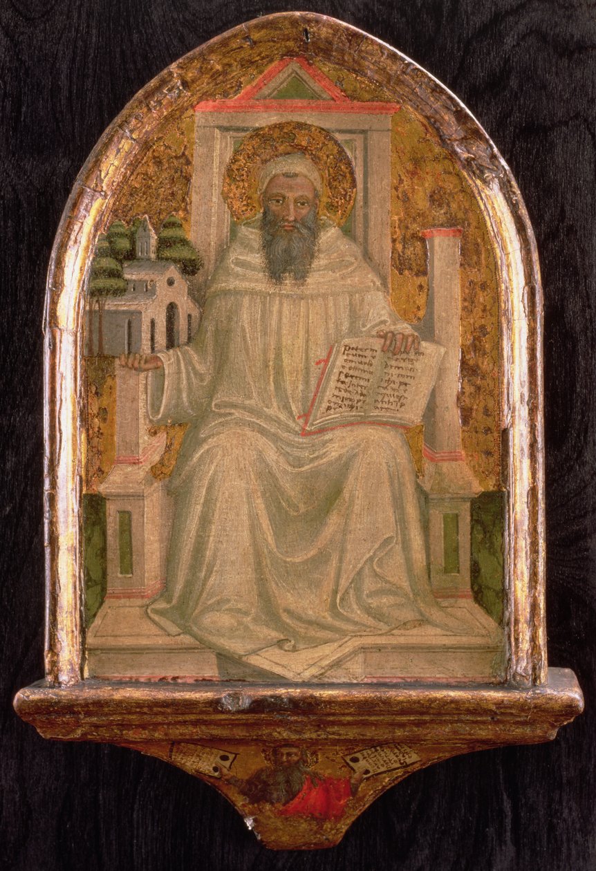 St. Romuald (d.1027) (panelde tempera) by Bicci di Lorenzo