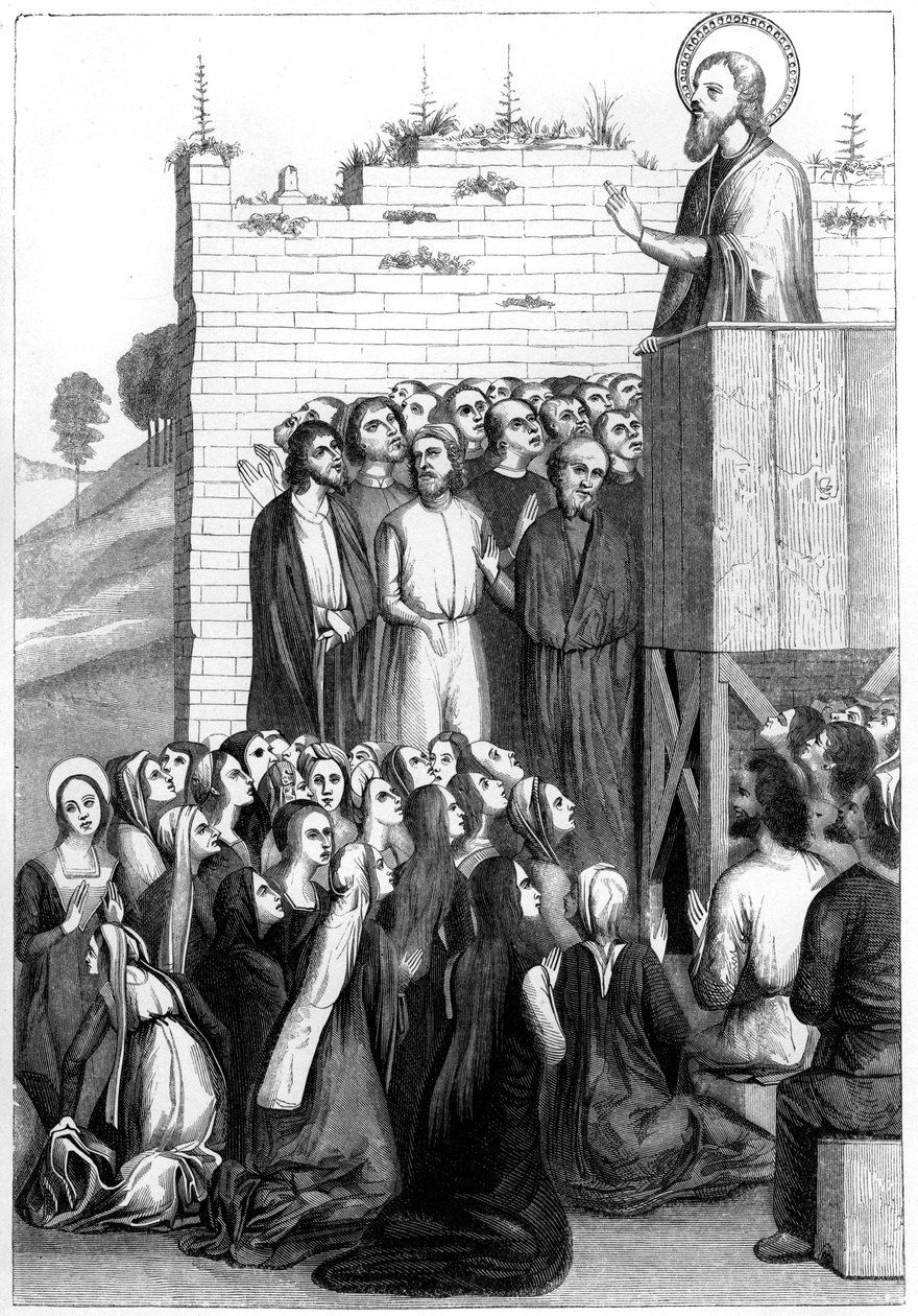 Mesih vaazı, 15. yüzyıl 1849. by Bisson and Cottard