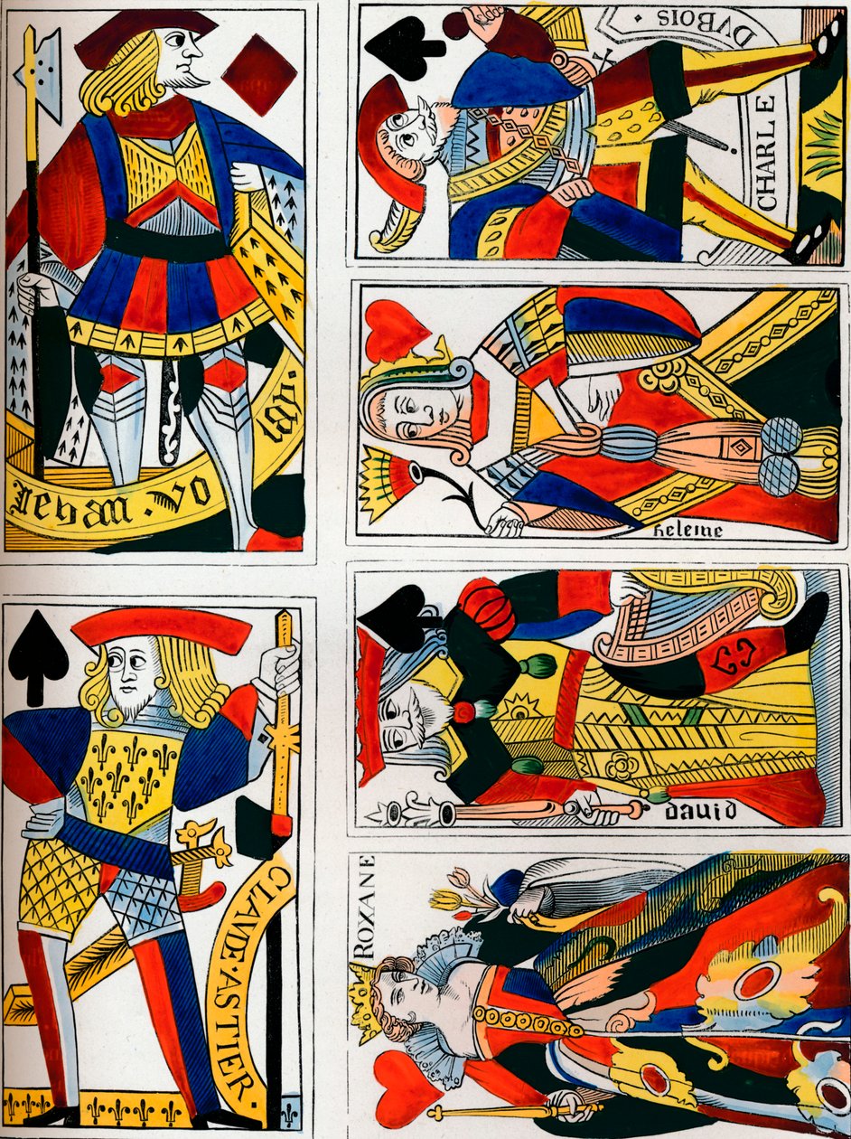 İskambil kağıtları, 16. yüzyıl, 1849. by Bisson and Cottard