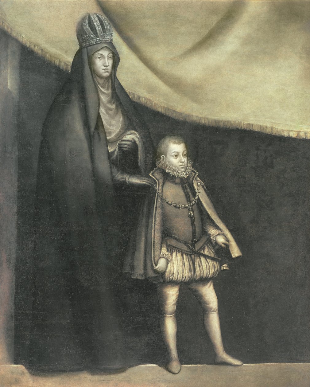 İmparatoriçe Maria ve III. Philip (1578-1621) 1583 by Blas del Prado