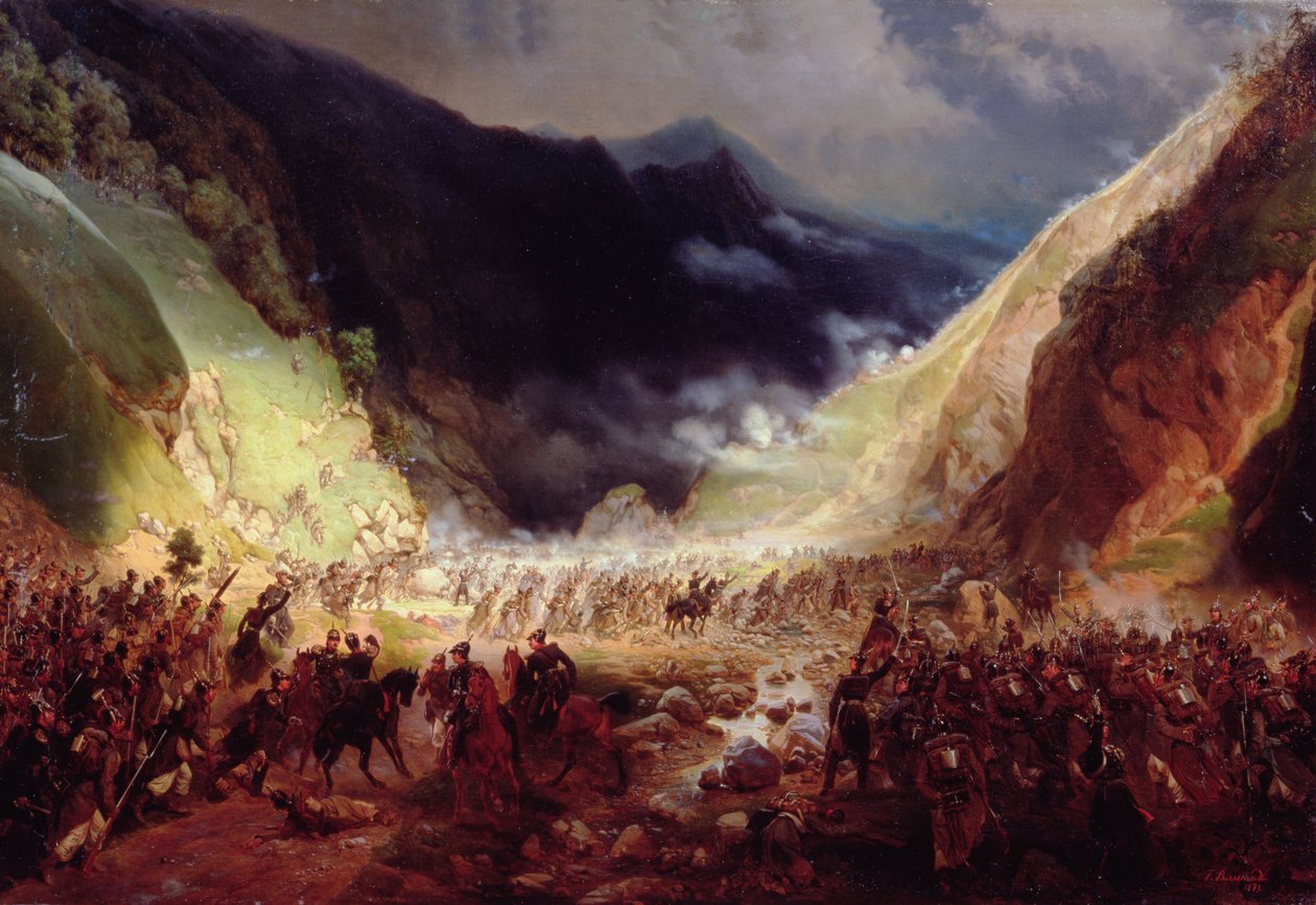 ರೋಟೆನ್ಟರ್ಮ್ ಕಣಿವೆಯಲ್ಲಿ ಯುದ್ಧ, 1871 ಟರ್ಕ್ by Bogdan Willewalde