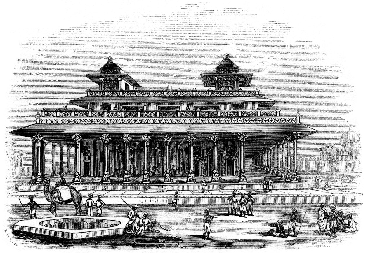 Allahabad Sarayı, Hindistan, 1847 by Bonner