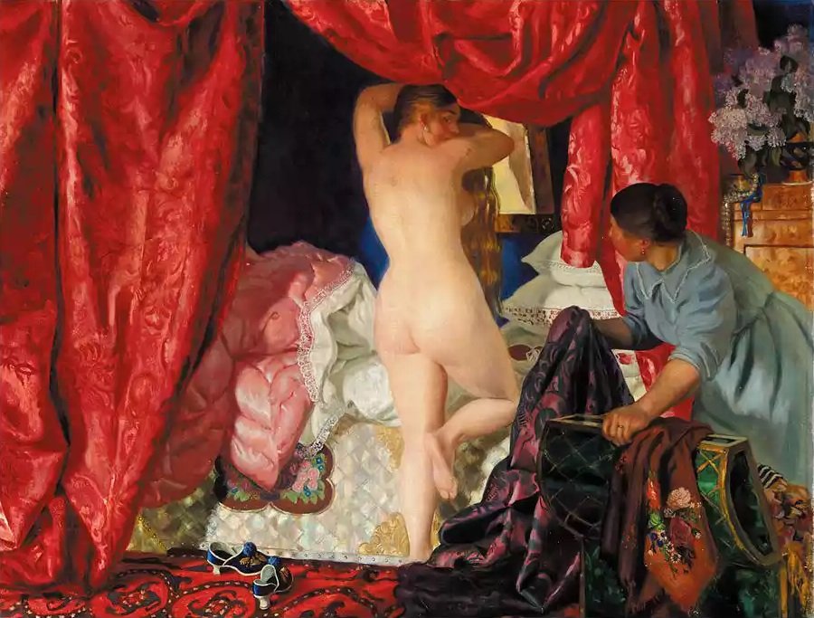 İç Çamaşırı Krasavitsan by Boris Mikhailovich Kustodiev