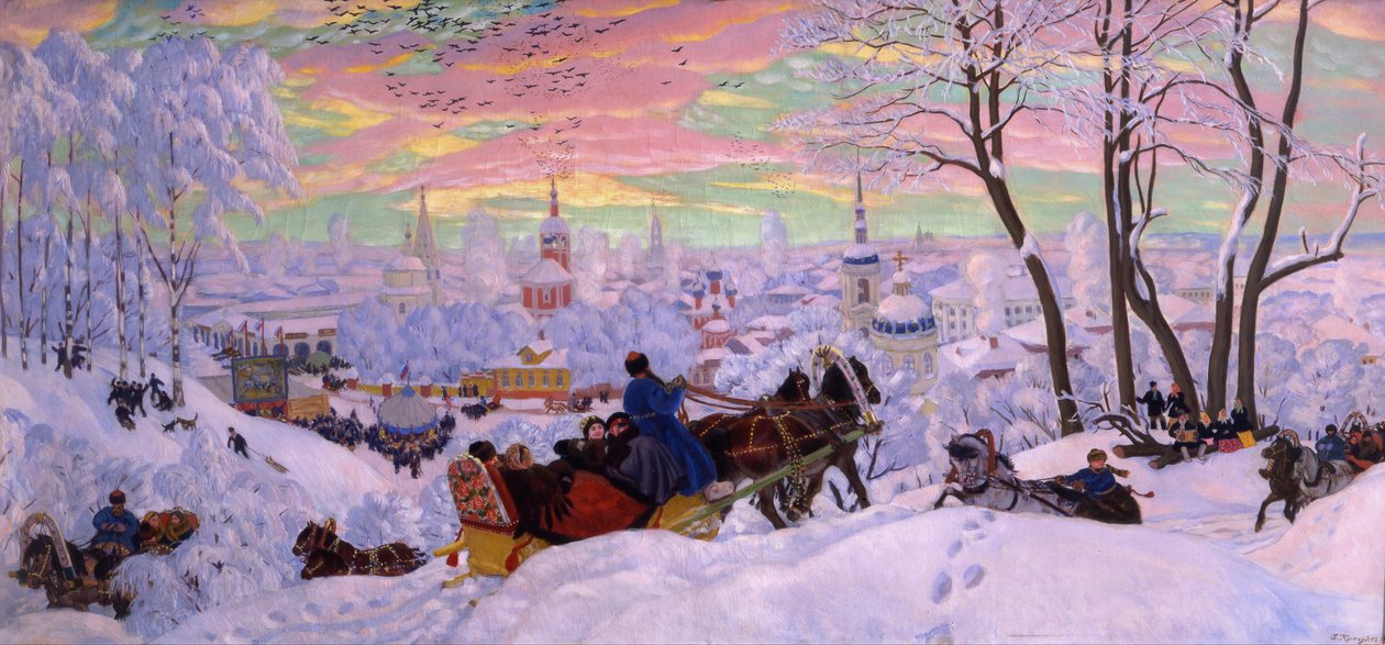 Shrovetide by Boris Mikhailovich Kustodiev
