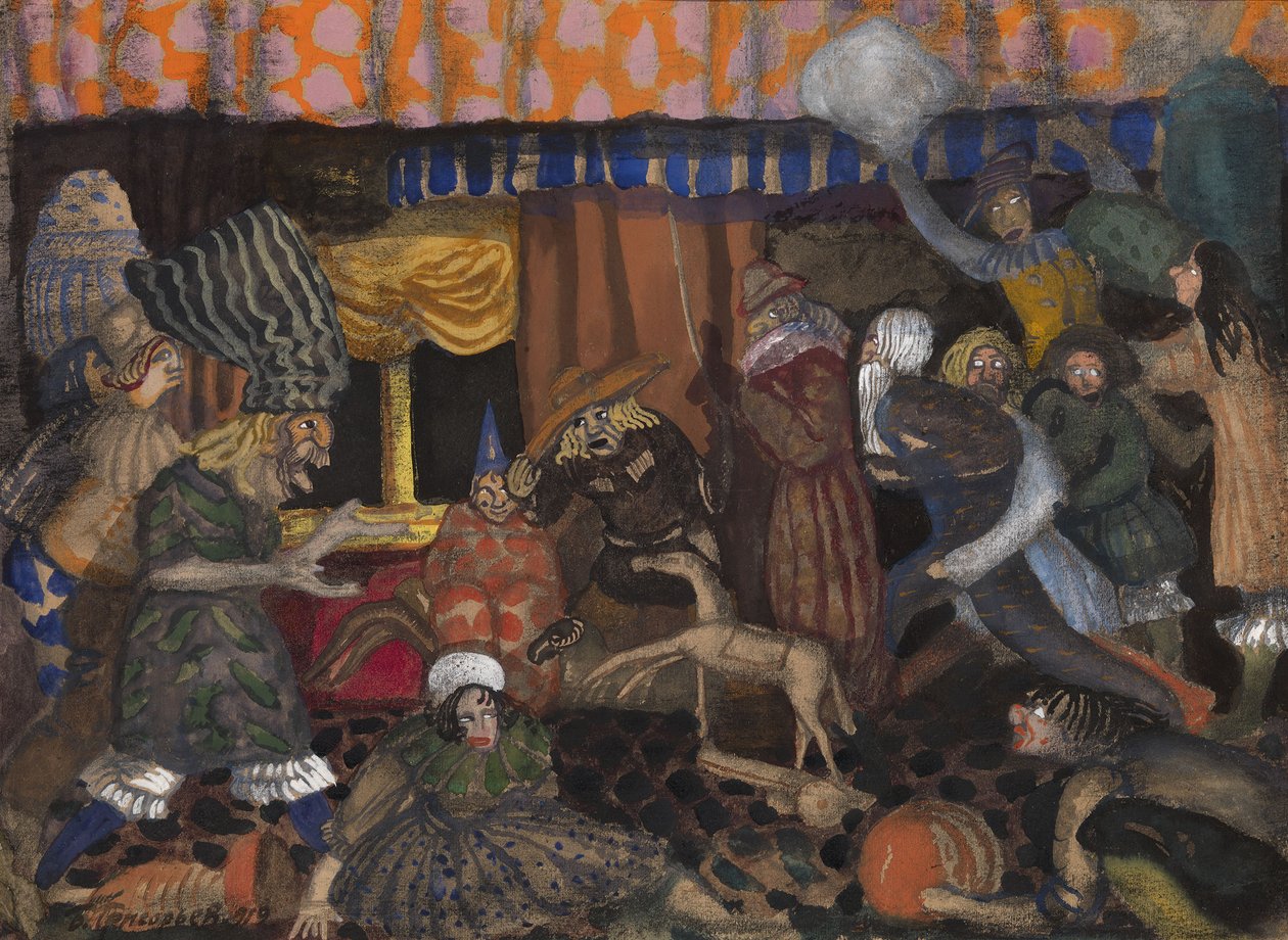 Çocukların Maskeli Balosu, 1912 by Boris Dmitrievich Grigoriev