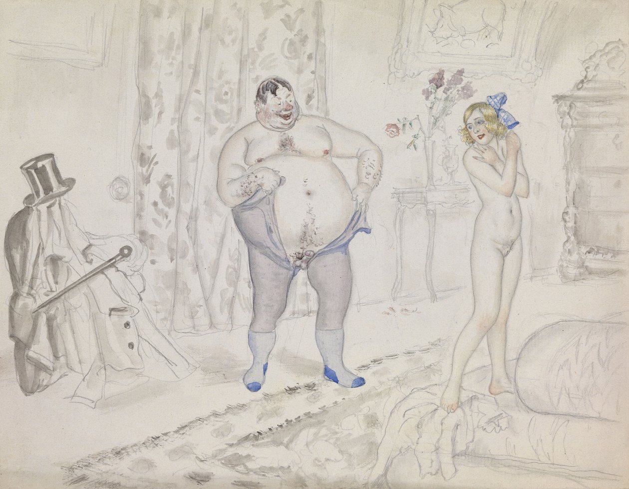 Gece Buluşması by Boris Mikhailovich Kustodiev