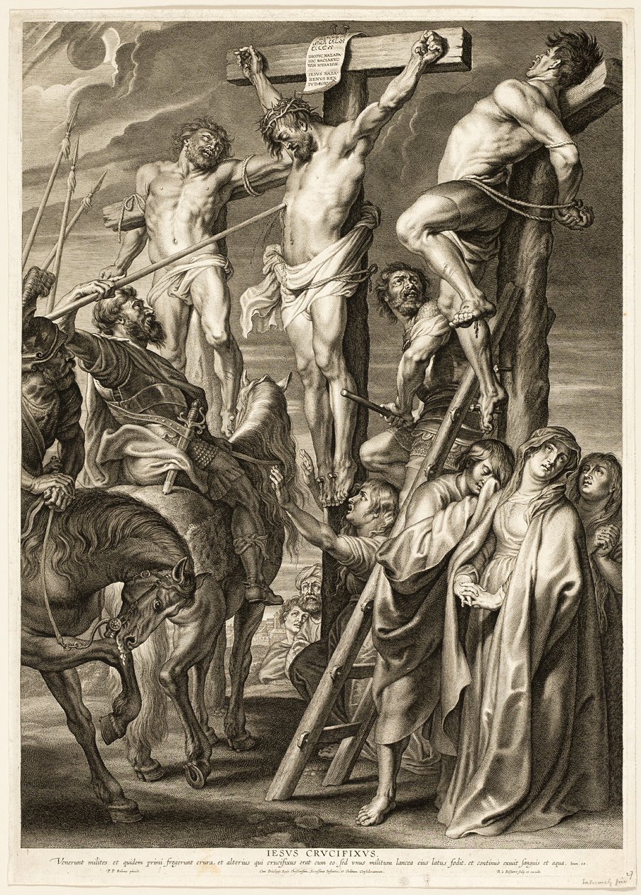 Çarmıha Gerilme (Mızrak Darbesi) by Boëtius Adamsz. Bolswert