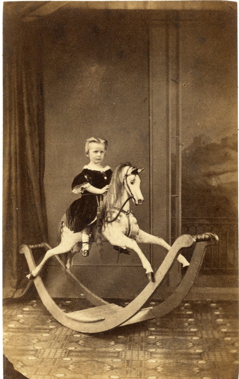 Büyük sallanan atlı genç kız, 1860