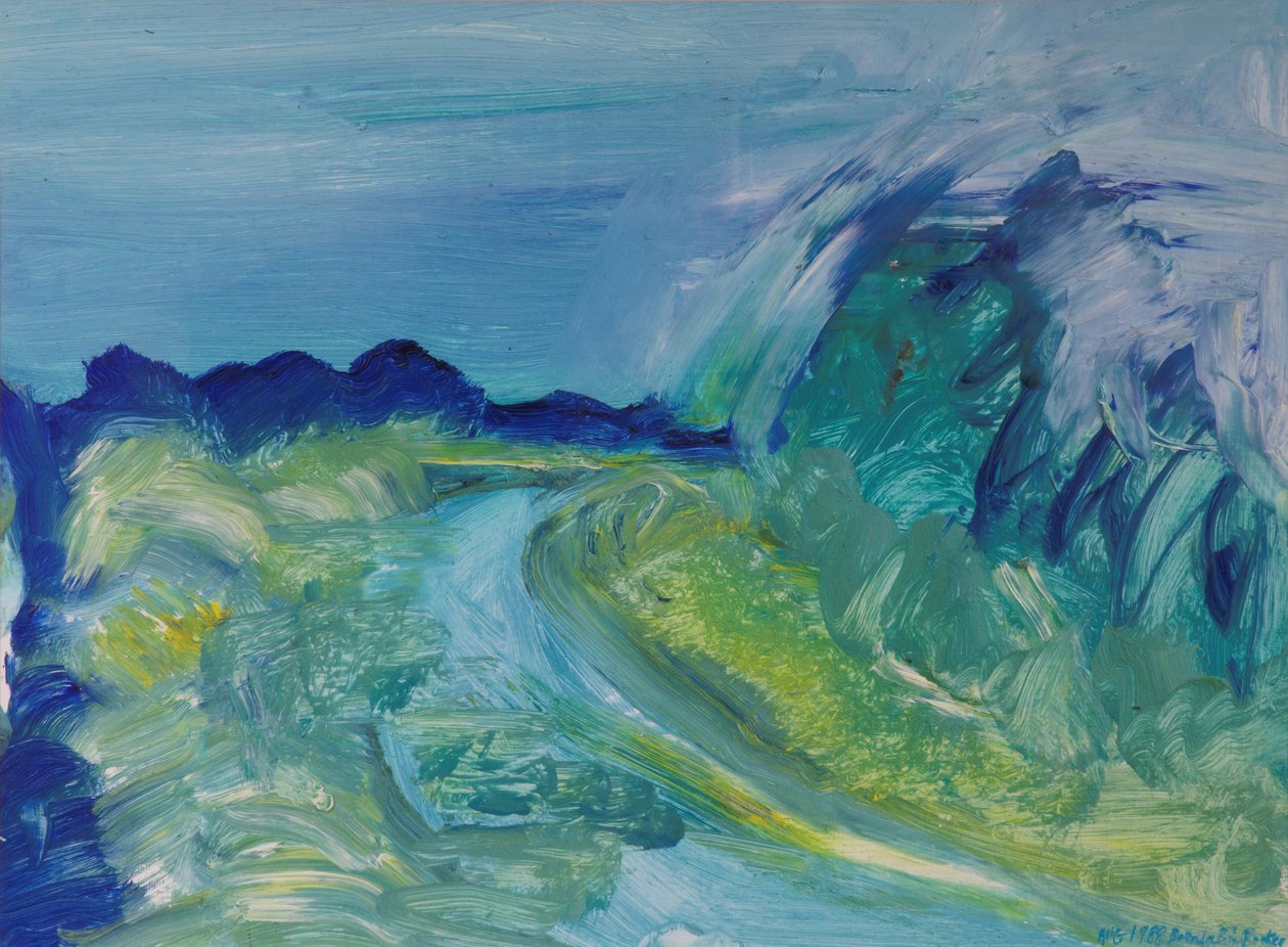 Mavi Nehir Manzarası I, 1988 by Brenda Brin Booker