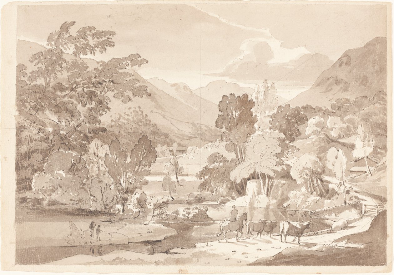 Dağlık Bir Manzara by British 19th Century