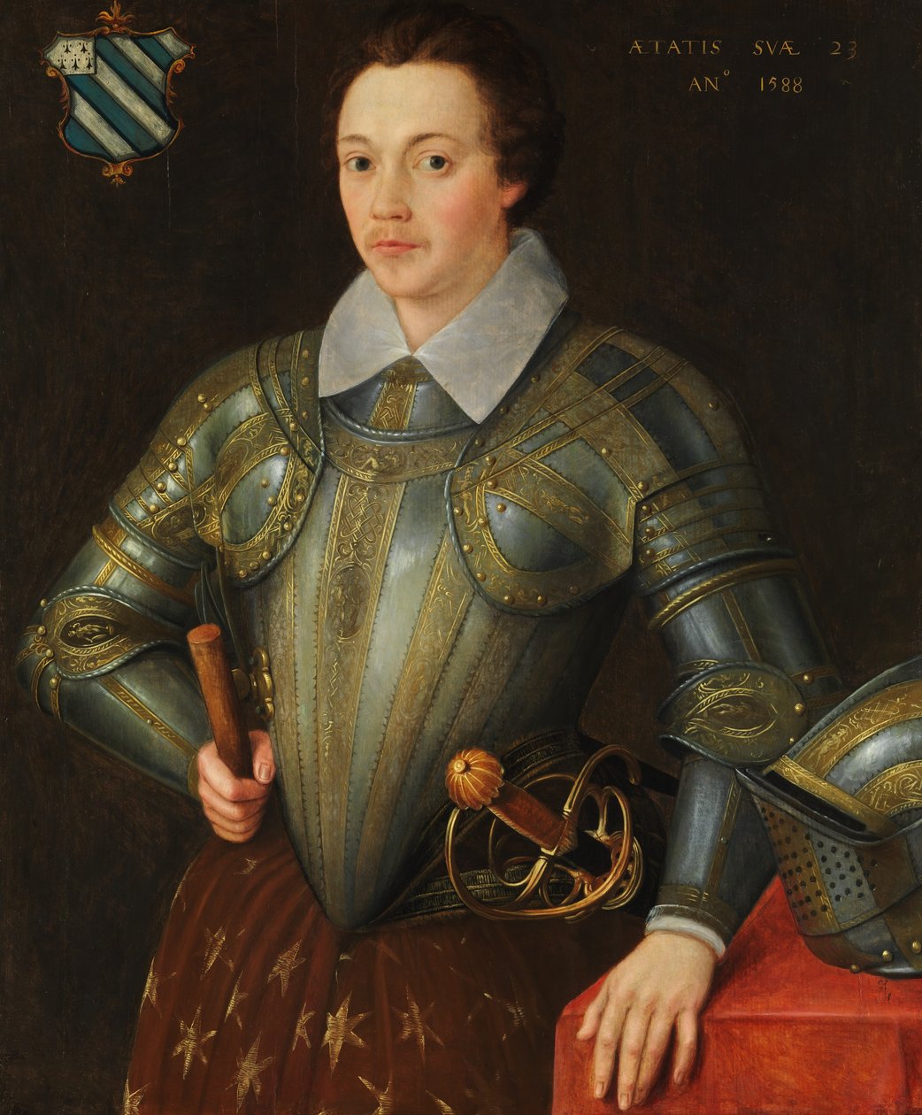 Isfield 1565-1632 Sir John Shurley. by British Painter