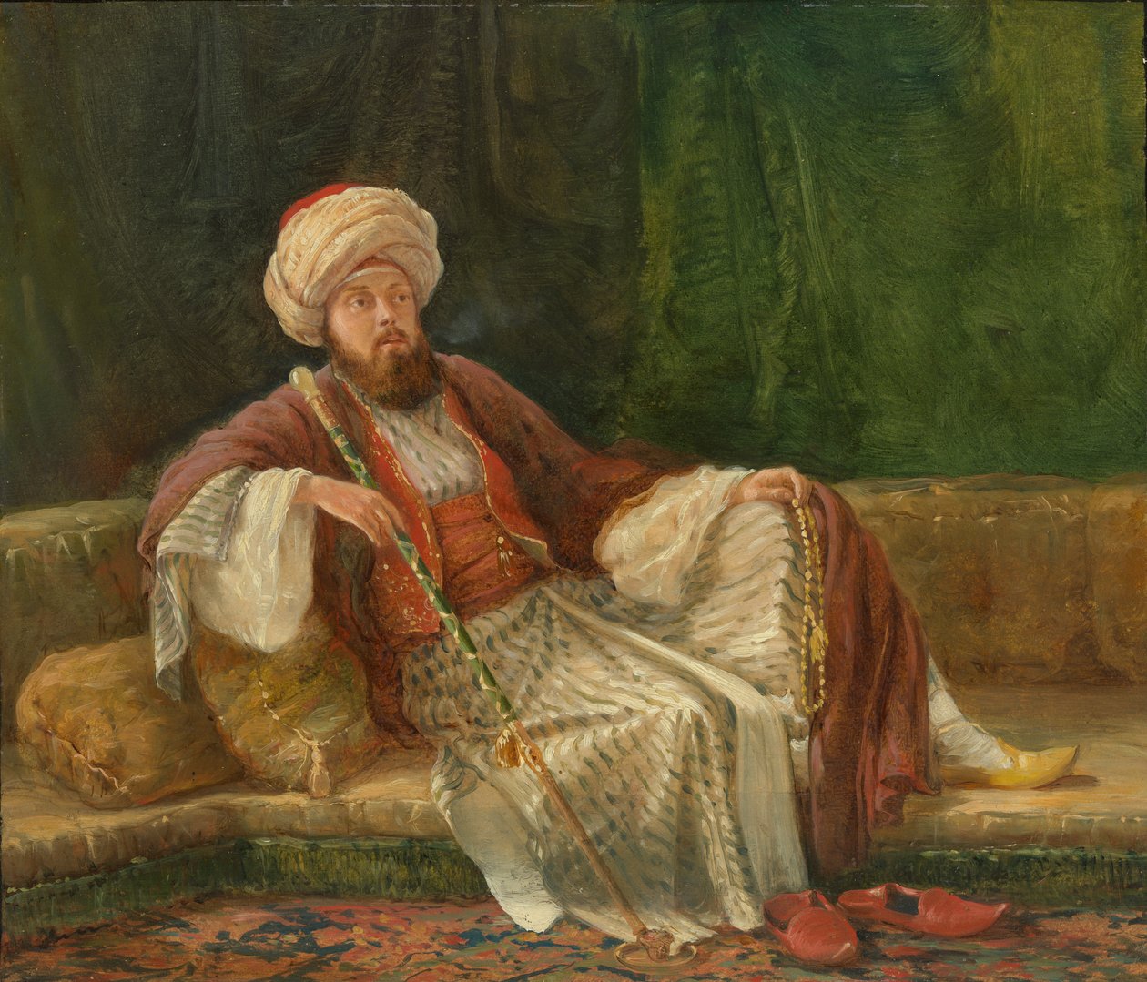 Doğu Kostümlü Batılı Beyefendi. by British Painter