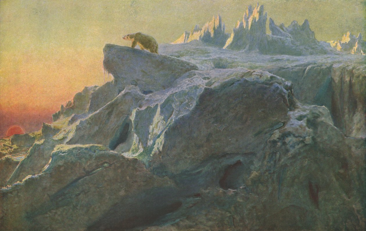 Mans Ayak İzlerinin Ötesinde, c1894, c1930. by Briton Riviere