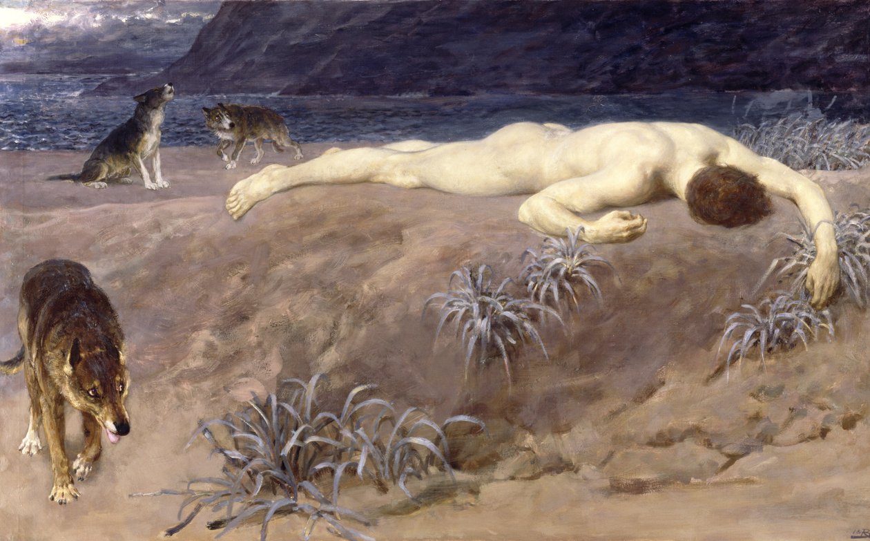 Ölü Hektor by Briton Riviere