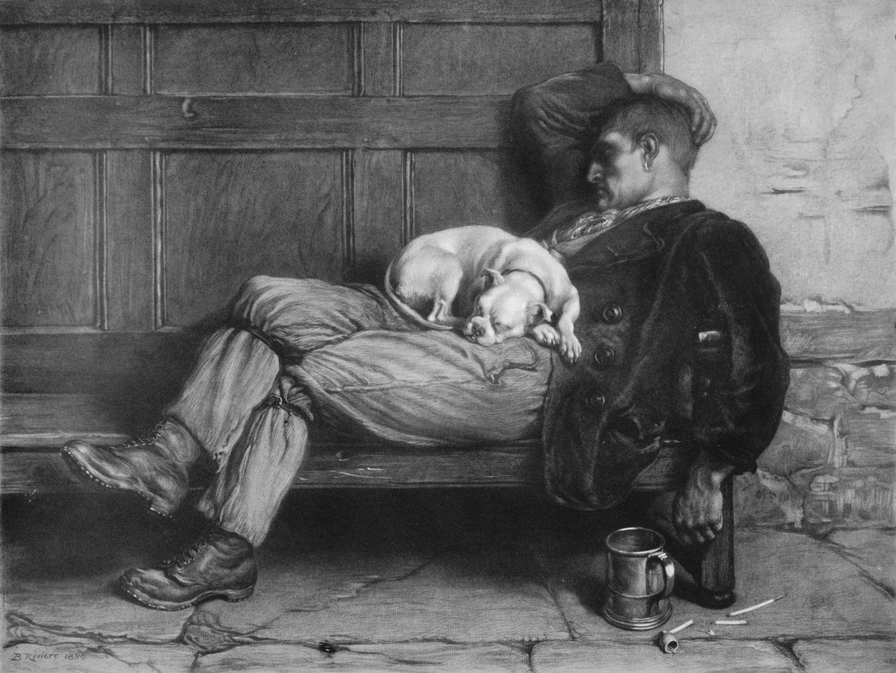 Uyuyan Köpekler Yalan Söylesin!, 1880, 1912 by Briton Riviere