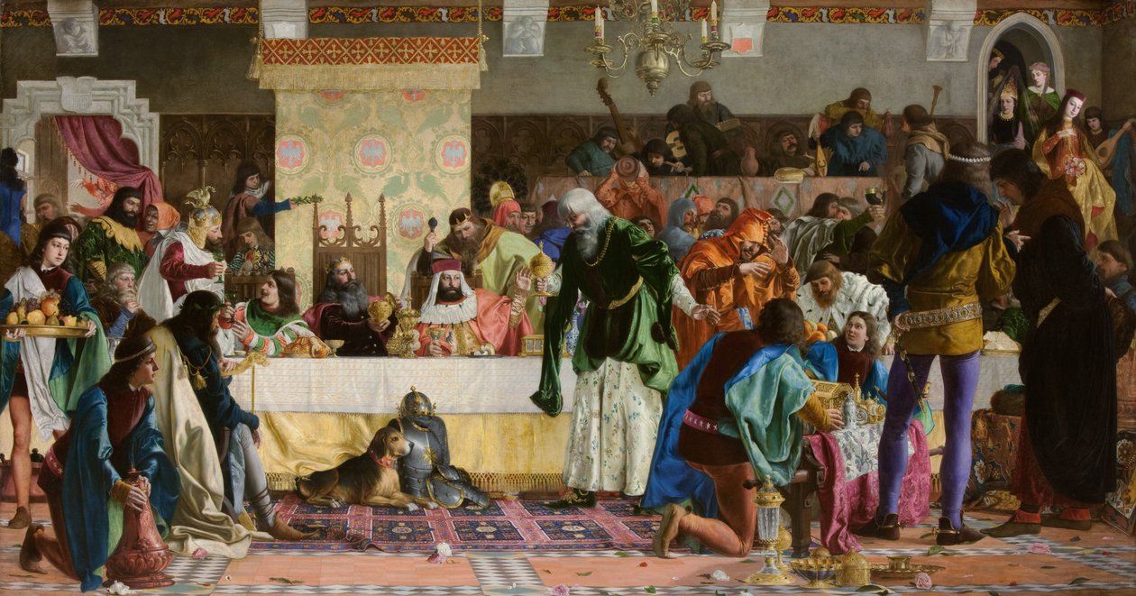 Wierzynek'te ziyafet by Bronislaw Abramowicz
