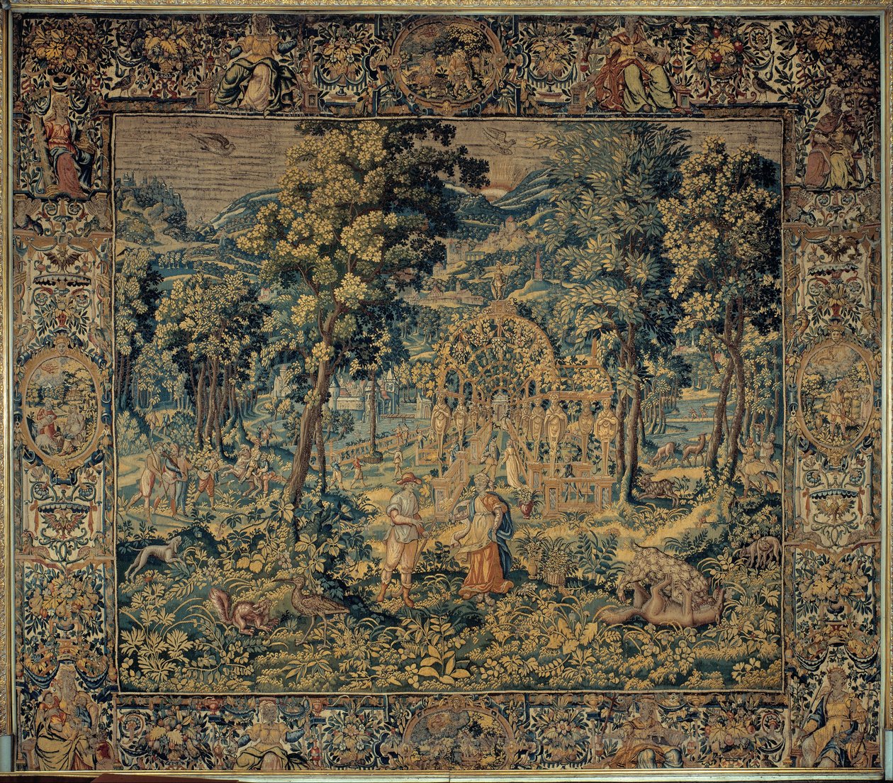Vertumnus ve Pomona by Brussels Manufactory
