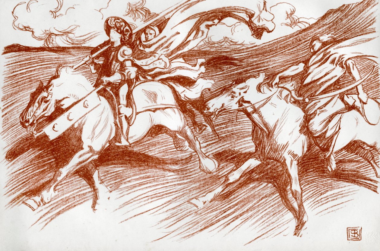 Şövalye ve Yoldaşları, 1898. by Byam Shaw