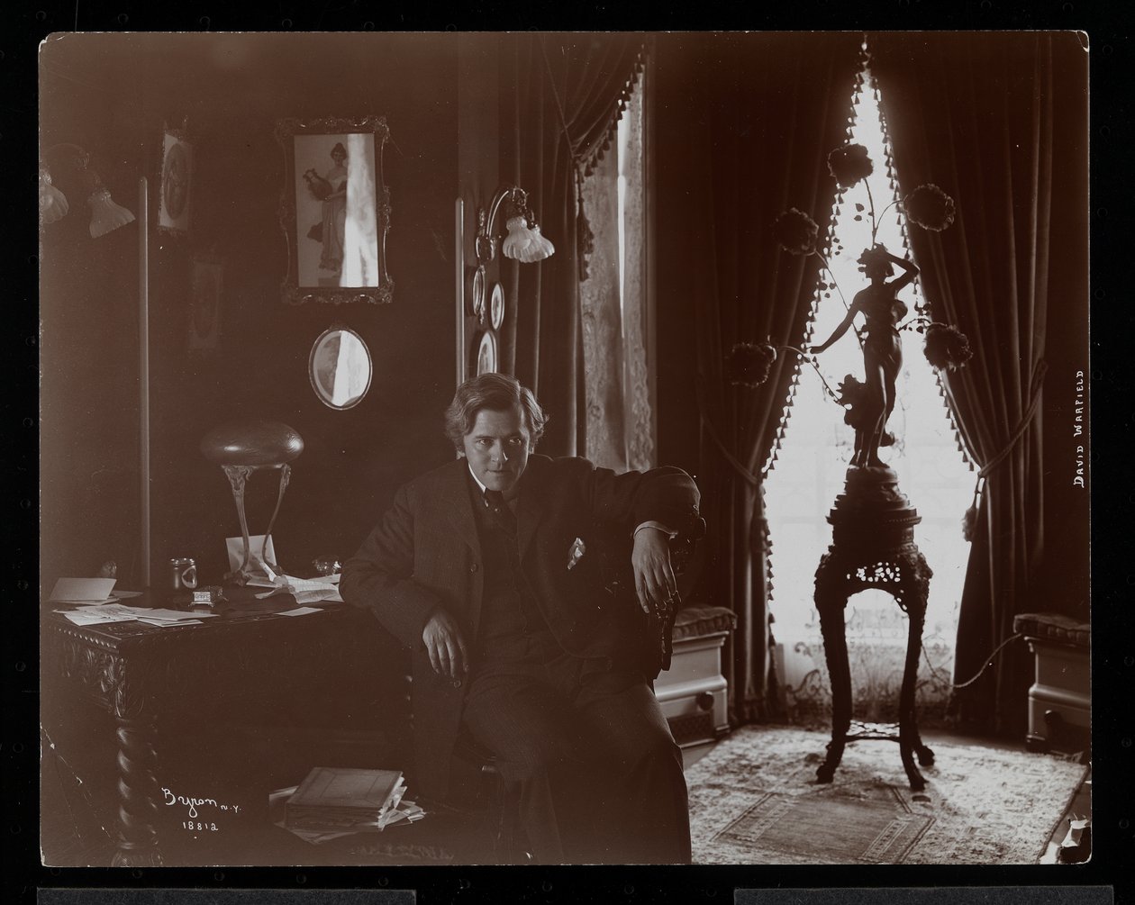 David Warfield, 1904-05 (gümüş jelatin baskı) by Byron Company