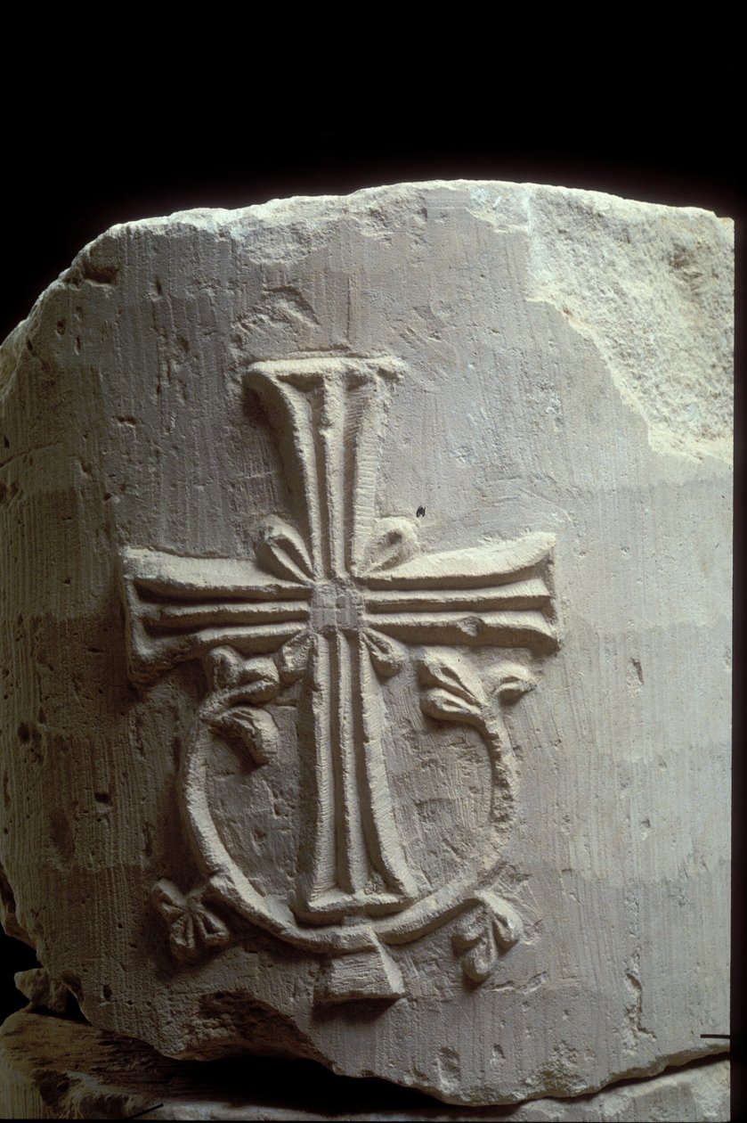 Negev'in kuzeyindeki Nizanah'ta bir erken Bizans kilisesinden başkent by Byzantine