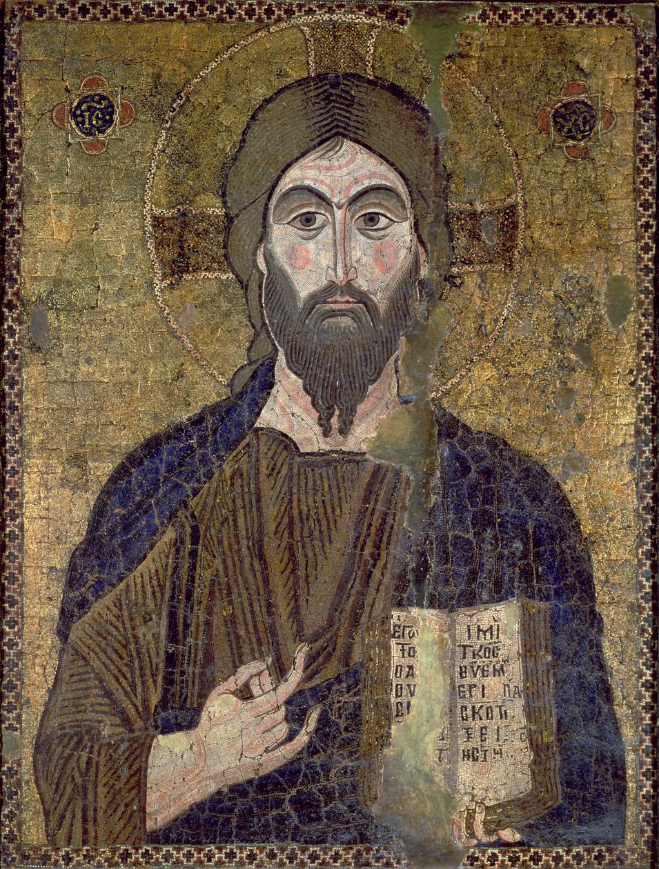 İsa Pantokrator (mozaik) by Byzantine