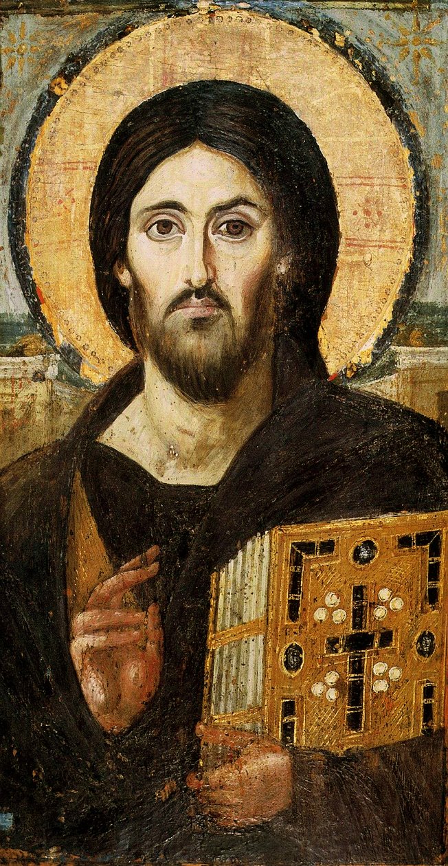 Christ Pantocrator (panelde çini) by Byzantine School