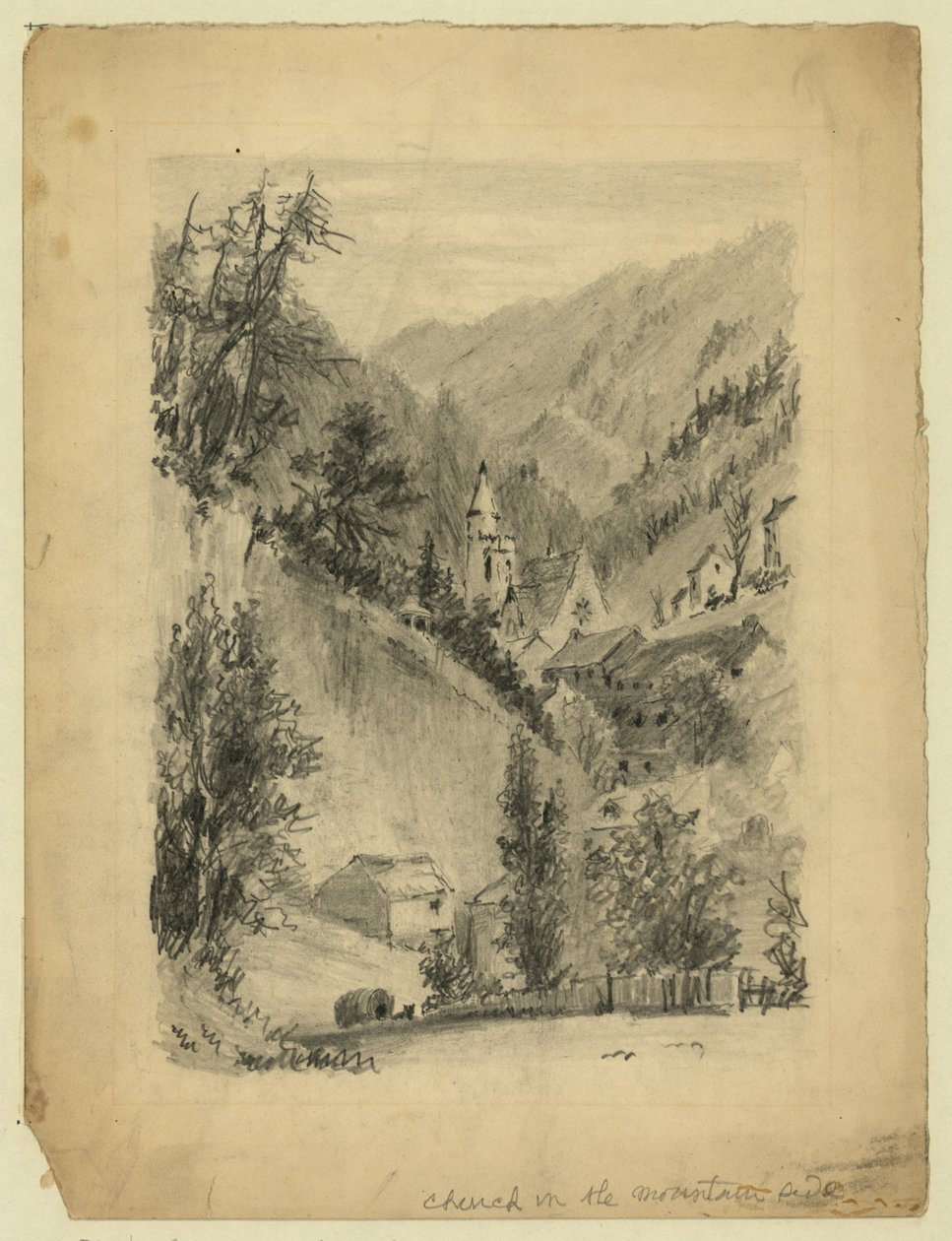 Dağ tarafında kilise by C. D. Gedney