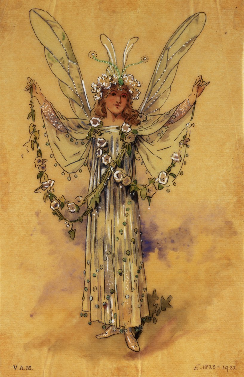 The Bindweed Fairy, Bir Yaz Gecesi Rüyası için kostüm, R. Courtneidge tarafından Manchester, Princes Theatre için üretildi by C. Wilhelm
