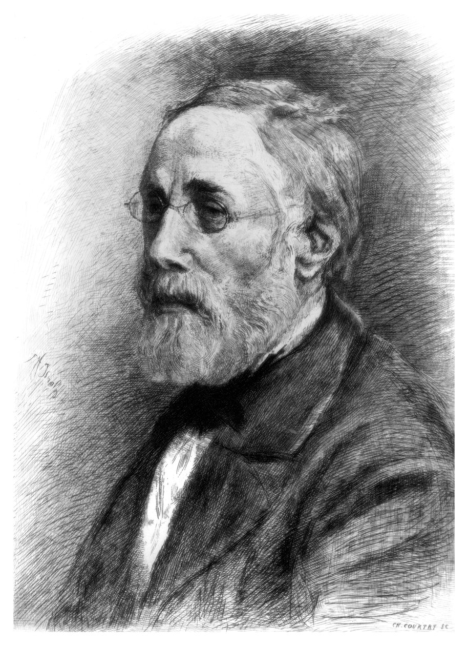 Jozef Israels, Hollandalı sanatçı, c1880-1882. by CL Courtry