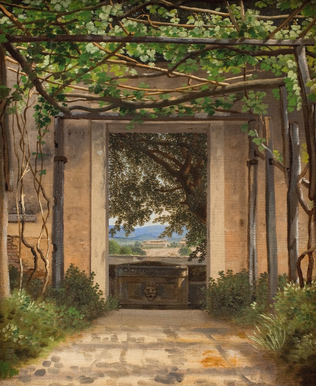 Pergola, İtalya by Christoffer Wilhelm Eckersberg