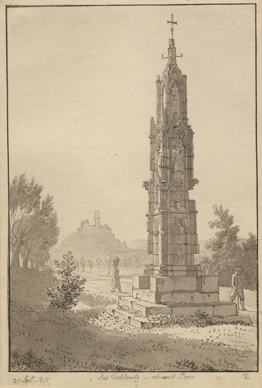 Bonn yakınlarındaki Hochkreuz by Christoffer Wilhelm Eckersberg