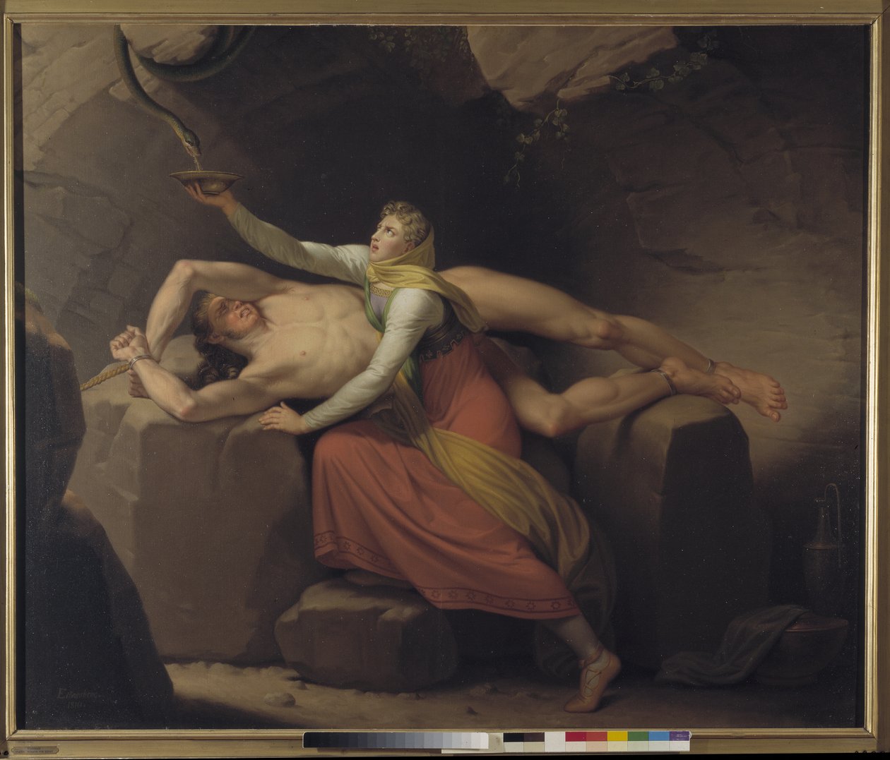 Loki ve Sigyn by Christoffer Wilhelm Eckersberg