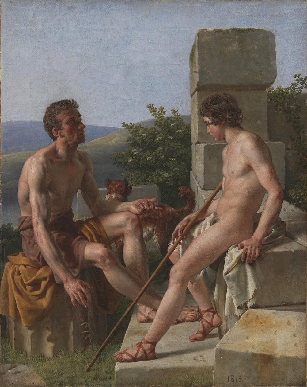 iki çoban by Christoffer Wilhelm Eckersberg