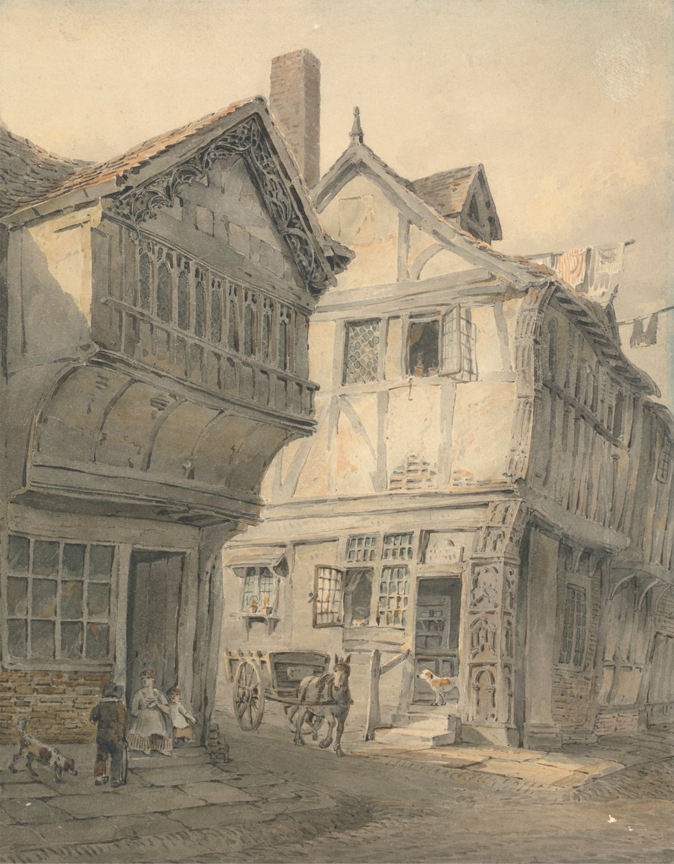 St. Albans'taki Eski Evler by C. John M. Whichelo